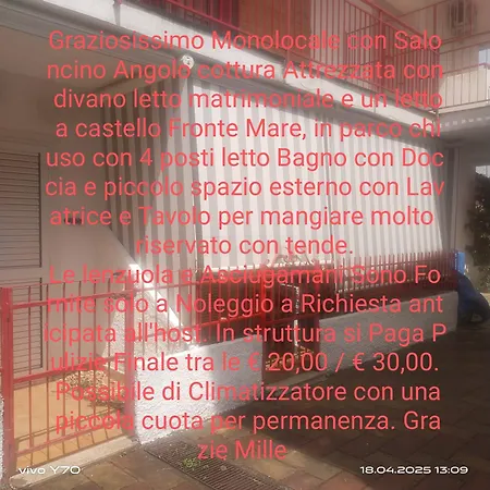 Appartement Casa Il Pontile Monolocale Santa Maria Del Cedro Cipollina
